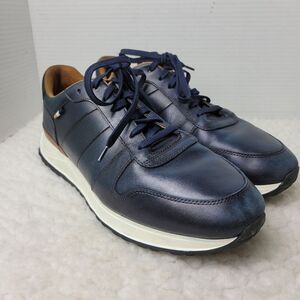 Allen Edmonds "LAWSON" Men's Sneaker Size 10.5  Lace Up Leather Navy (364N) Shoe
